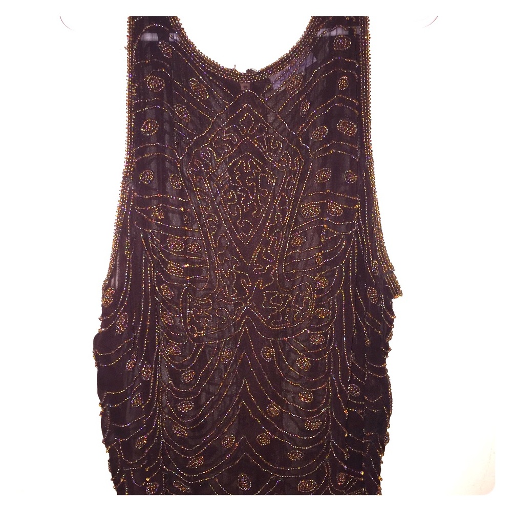 Beaded sleeveless top